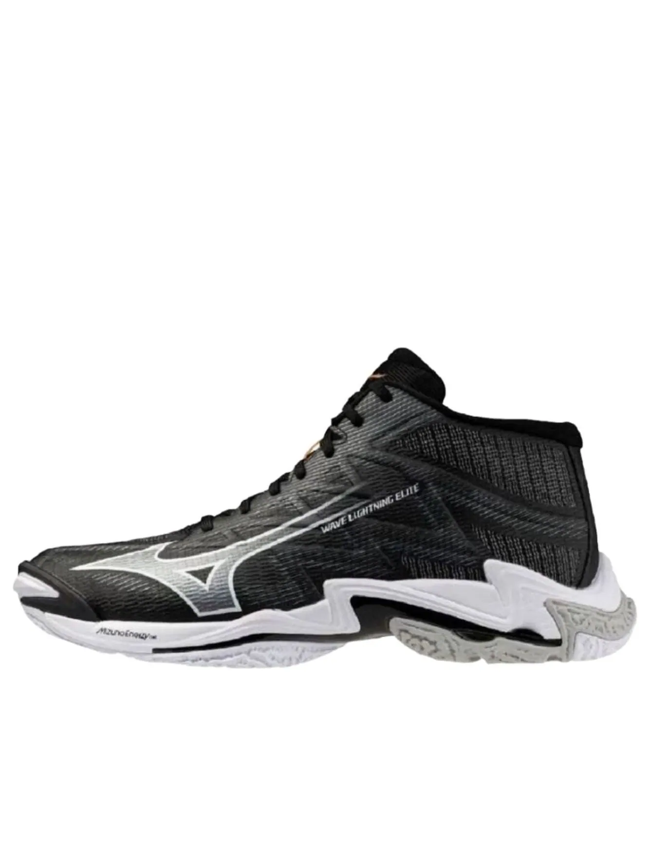 Mizuno Wave Lightning Elite Mid 'Black White' — изображение 1 из 5, черный/белый