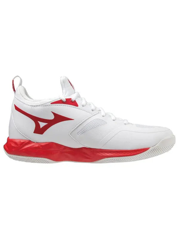 Кроссовки wave dimension 'white red' Mizuno — изображение 2 из 4, белый, красный