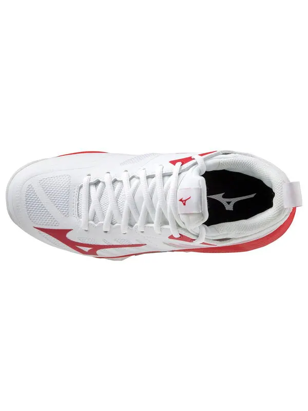 Кроссовки wave dimension 'white red' Mizuno — изображение 3 из 4, белый, красный