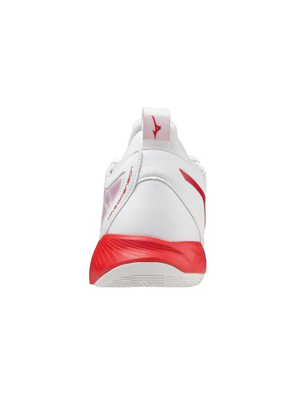 Кроссовки wave dimension 'white red' Mizuno — изображение 4 из 4, белый, красный