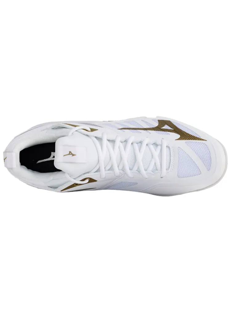 Кроссовки Mizuno Wave Dimension Mid 'White Gold' — изображение 4 из 5, белый