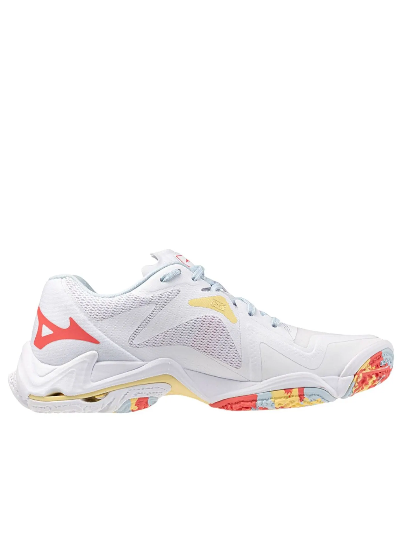 (WMNS) Mizuno Wave Lightning Z8 'White Calypso Coral' — изображение 2 из 5, белый//бледный