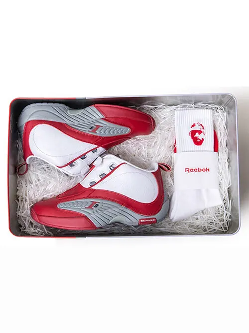 Кроссовки answer 4 'white red' Reebok — изображение 3 из 4, белый
