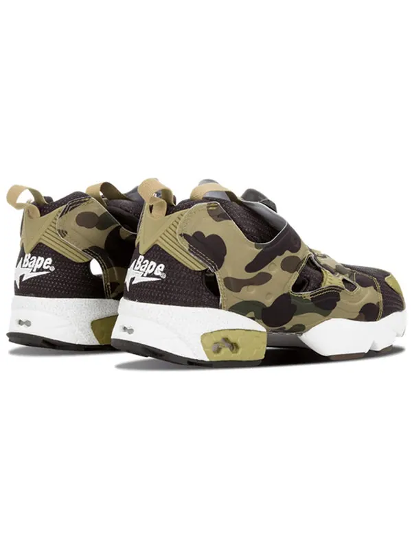 Кроссовки a bathing ape x mita x instapump fury og 'black earth' Reebok — изображение 3 из 4, черный/зеленый/белый