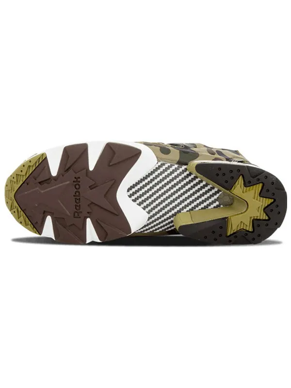 Кроссовки a bathing ape x mita x instapump fury og 'black earth' Reebok — изображение 4 из 4, черный/зеленый/белый