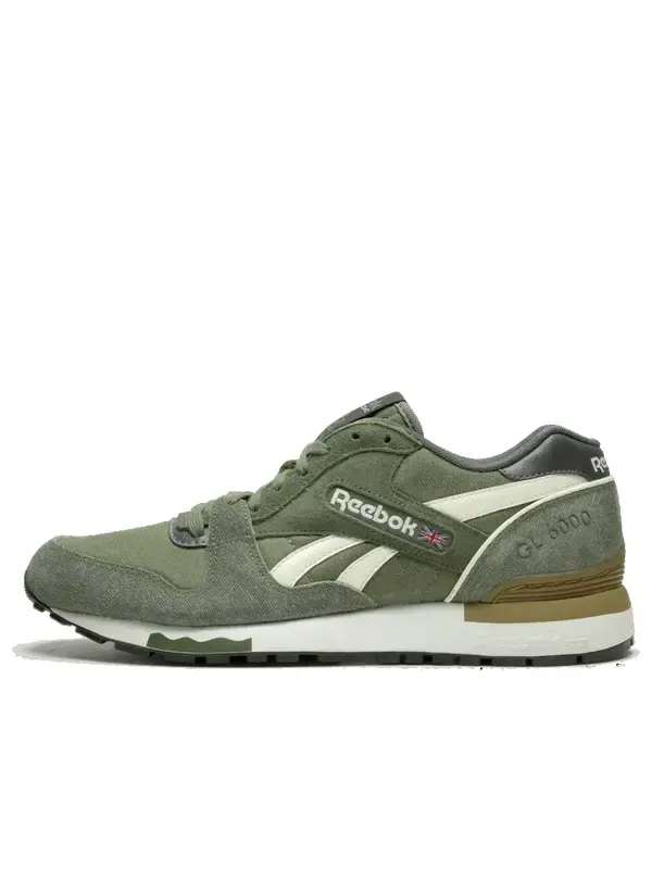 Кроссовки gl 6000 nd 'olive green' Reebok — изображение 1 из 1, зеленый/бежевый