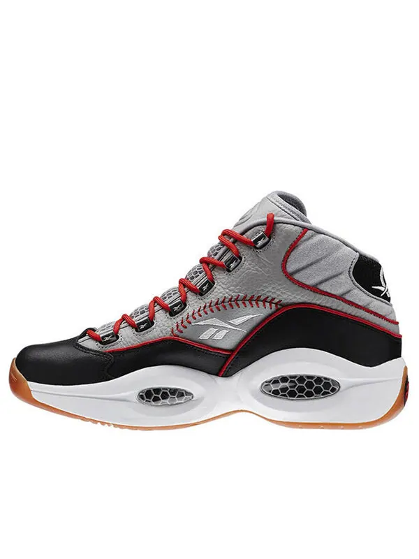 Кроссовки question mid 'practice' Reebok — изображение 1 из 3, серый
