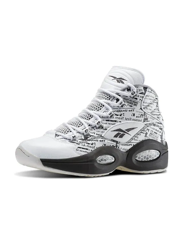 Кроссовки question mid 'misunderstood' Reebok — изображение 3 из 4, белый