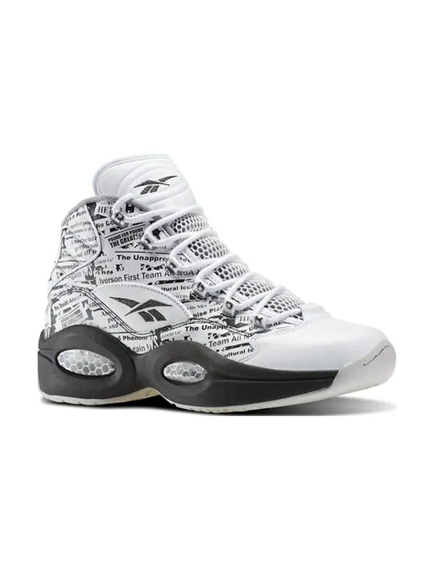 Кроссовки question mid 'misunderstood' Reebok — изображение 4 из 4, белый