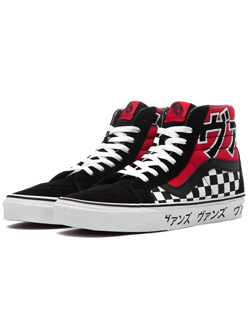 Кроссовки sk8-hi reissue japanese type 'black white red' Vans — изображение 3 из 4, черный/белый/красный