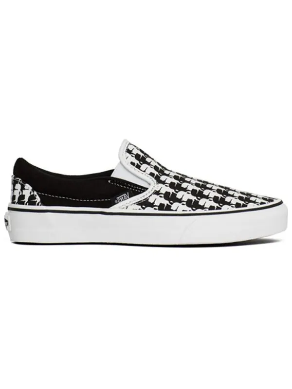 Кроссовки classic slip-on karl lagerfeld black white Vans — изображение 2 из 4, черный/белый