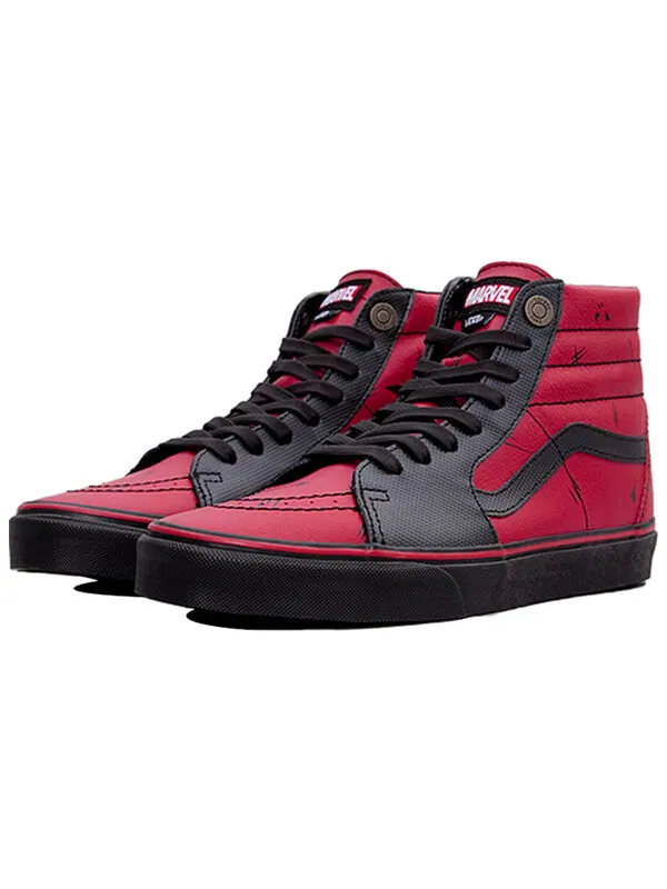 Кроссовки sk8-hi marvel deadpool 'black red' Vans — изображение 2 из 4, черный/красный