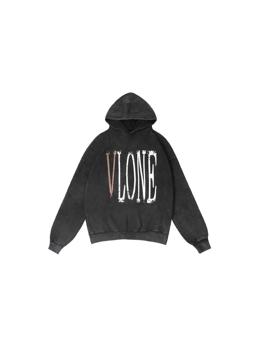 Кроссовки VLONE Live Alone Die Alone Hoodie 'Black Brown' — изображение 2 из 7, черный