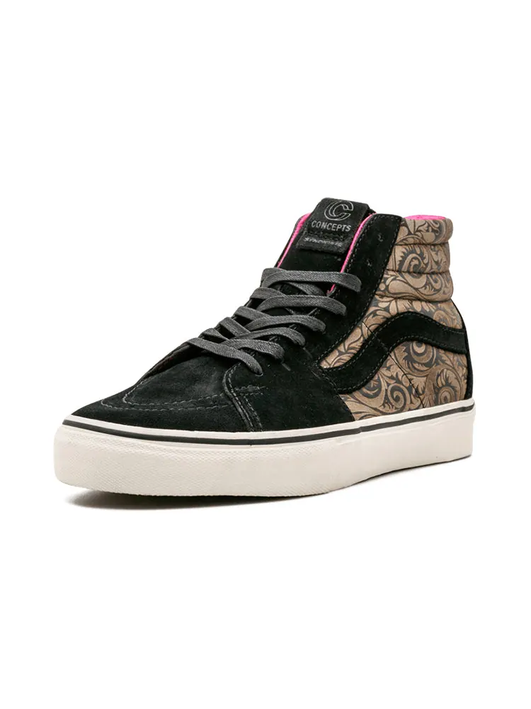 Кеды Concepts x Vans Unisex Syndicate SK8-HI Sneakers Black/Brown — изображение 2 из 4, черный