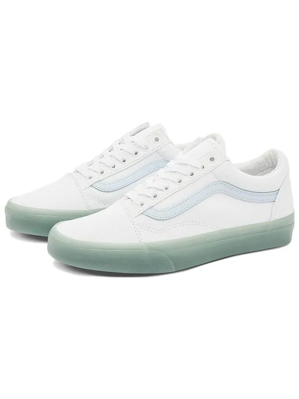 Кроссовки old skool side stripe lightweight wear-resistant low top casual skate shoes blue Vans — изображение 2 из 4