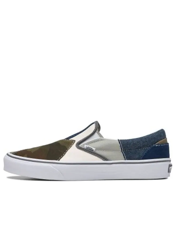Кеды Vans Classic Slip-On Patchwork 'Patchwork Camo' — изображение 1 из 4, зеленый