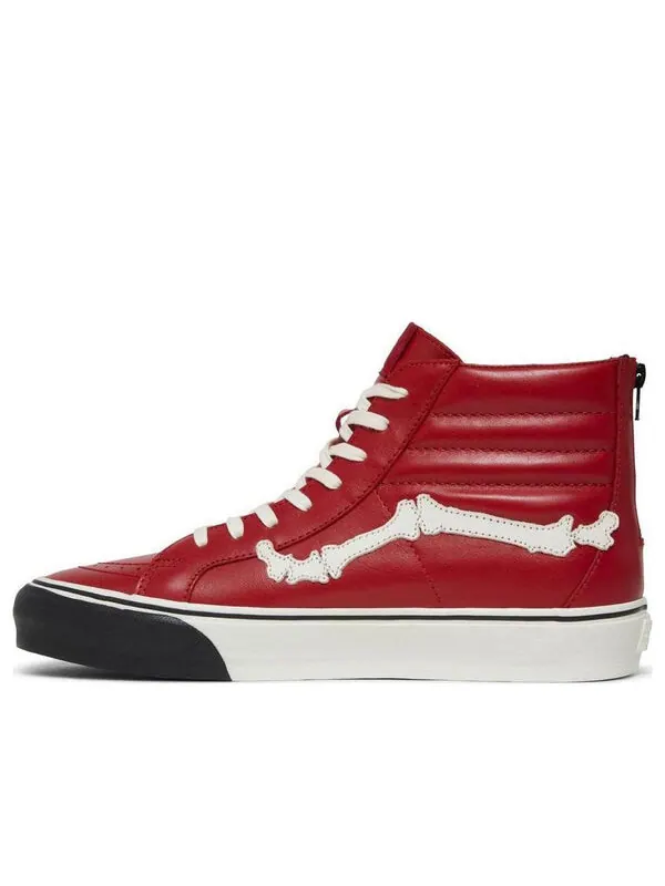 Кроссовки blends x sk8-hi reissue zip lx 'bones - chilli pepper' Vans — изображение 1 из 4, красный