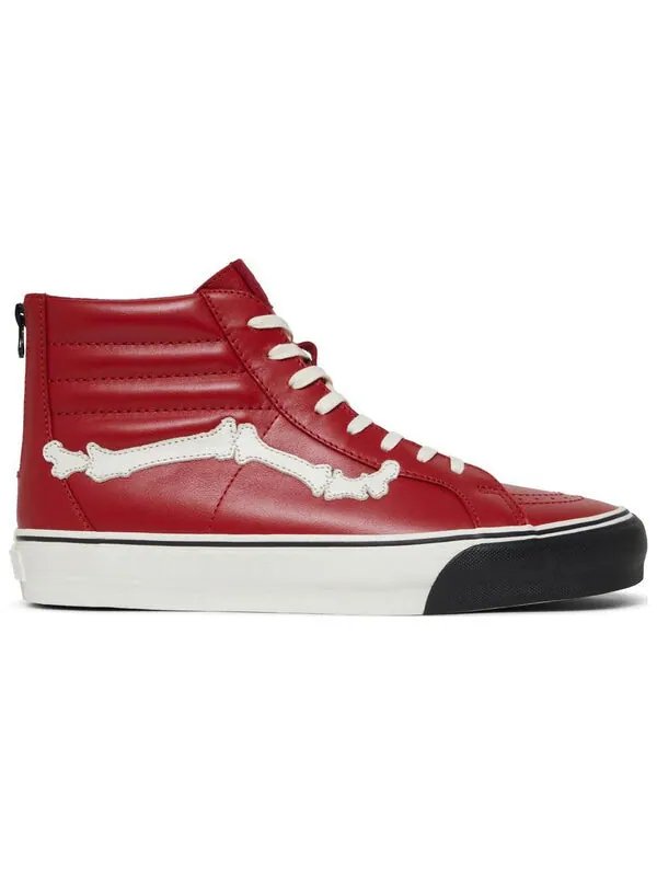 Кроссовки blends x sk8-hi reissue zip lx 'bones - chilli pepper' Vans — изображение 2 из 4, красный