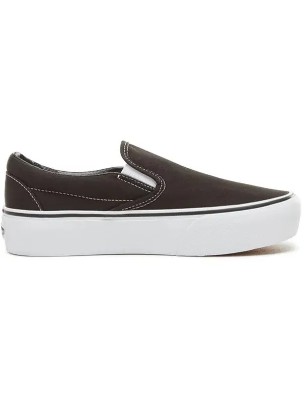 Кроссовки classic slip-on platform 'black' Vans — изображение 2 из 4, черный