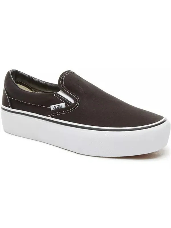 Кроссовки classic slip-on platform 'black' Vans — изображение 3 из 4, черный