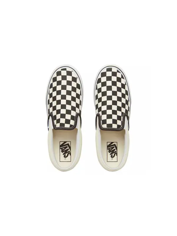 Кроссовки classic slip-on platform 'checker - black white' Vans — изображение 4 из 4, черный