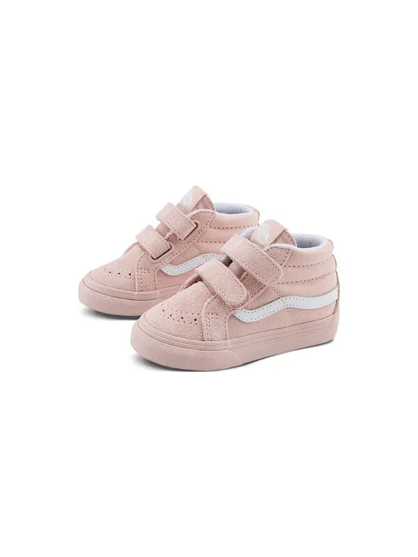 Кроссовки sk8-mid reissue pastel mono shoes 'rose pink' Vans — изображение 2 из 4, розовый розовый/белый