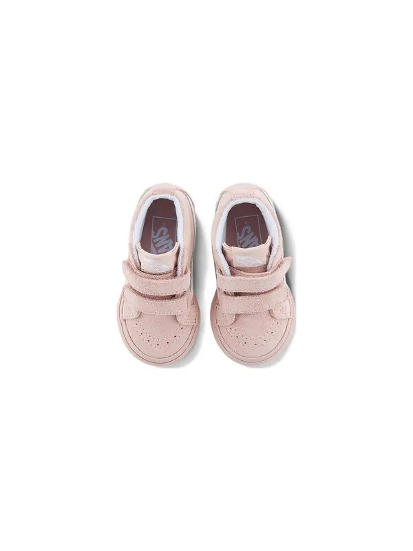 Кроссовки sk8-mid reissue pastel mono shoes 'rose pink' Vans — изображение 3 из 4, розовый розовый/белый