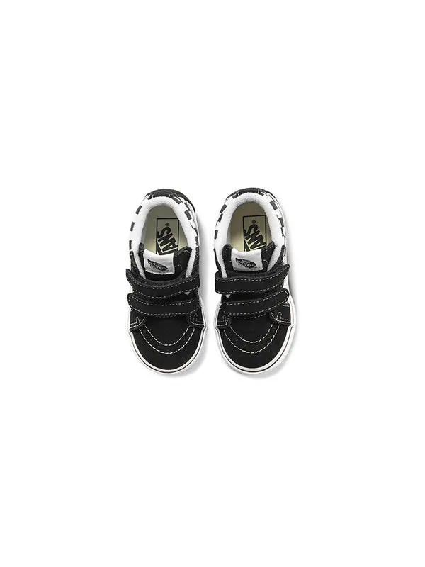Кроссовки sk8-mid reissue v 'checkerboard - black white' Vans — изображение 3 из 4, черный