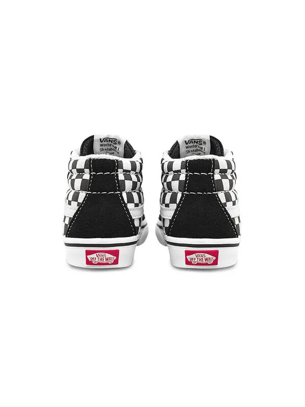 Кроссовки sk8-mid reissue v 'checkerboard - black white' Vans — изображение 4 из 4, черный