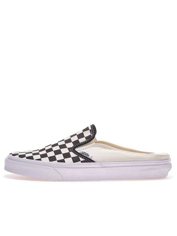 Кроссовки classic slip-on mule 'checkerboard - black' Vans — изображение 1 из 4, черный