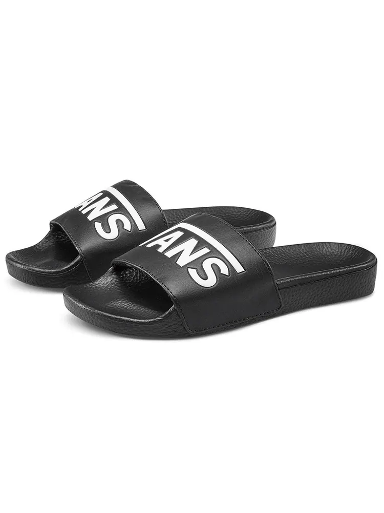 Шлепанцы (WMNS) Vans Slide-On 'Black' — изображение 2 из 4, черный