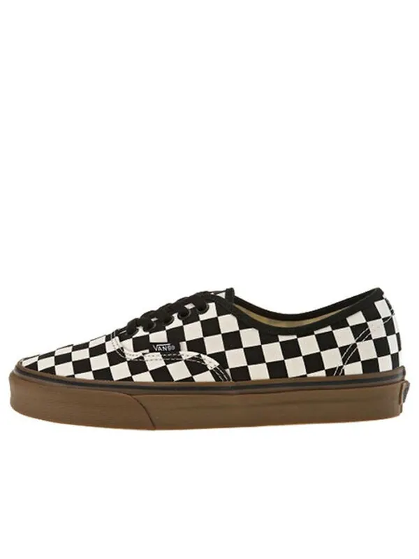 Кроссовки authentic 'checkerboard - black gum' Vans — изображение 1 из 4, черный