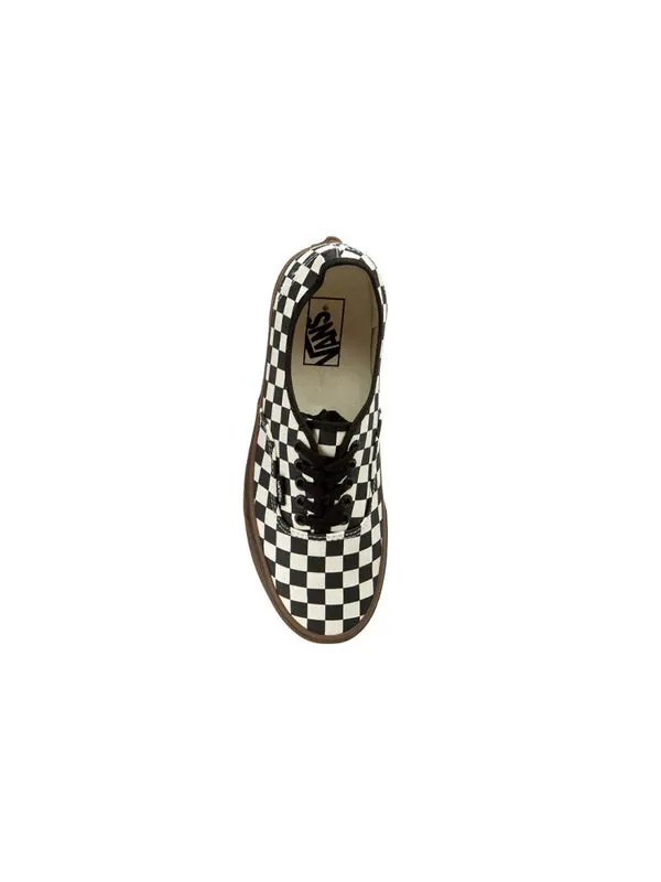 Кроссовки authentic 'checkerboard - black gum' Vans — изображение 3 из 4, черный