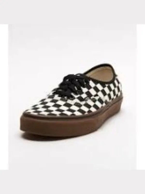 Кроссовки authentic checkerboard 'black white' Vans — изображение 2 из 3, черный/белый