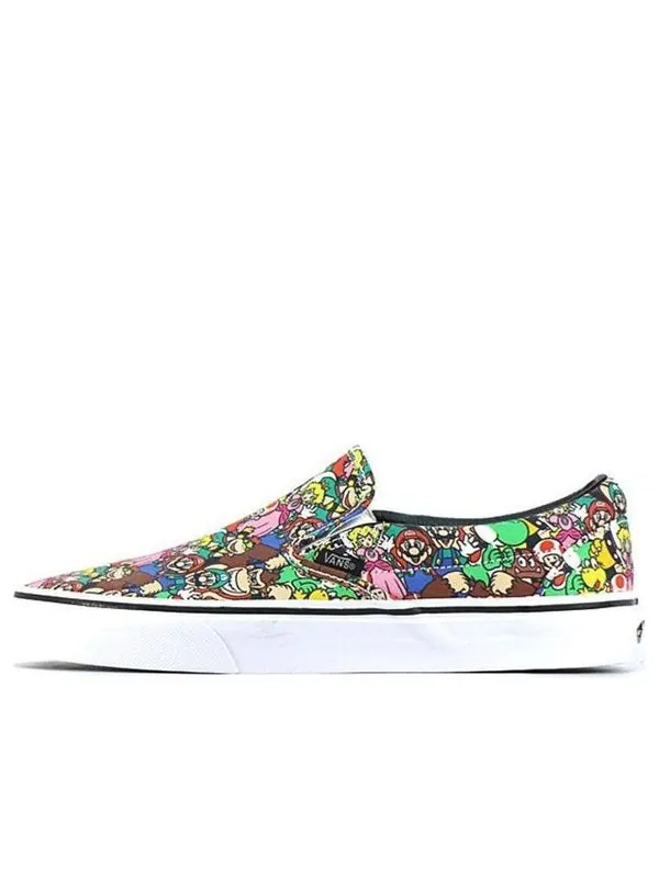 Кроссовки nintendo x classic slip-on 'super mario bros' Vans — изображение 1 из 4, белый/мульти