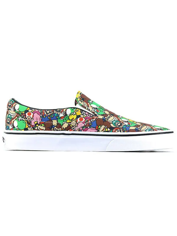 Кроссовки nintendo x classic slip-on 'super mario bros' Vans — изображение 2 из 4, белый/мульти
