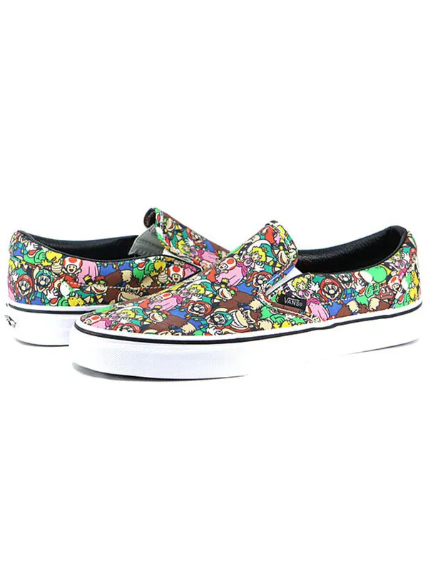 Кроссовки nintendo x classic slip-on 'super mario bros' Vans — изображение 4 из 4, белый/мульти