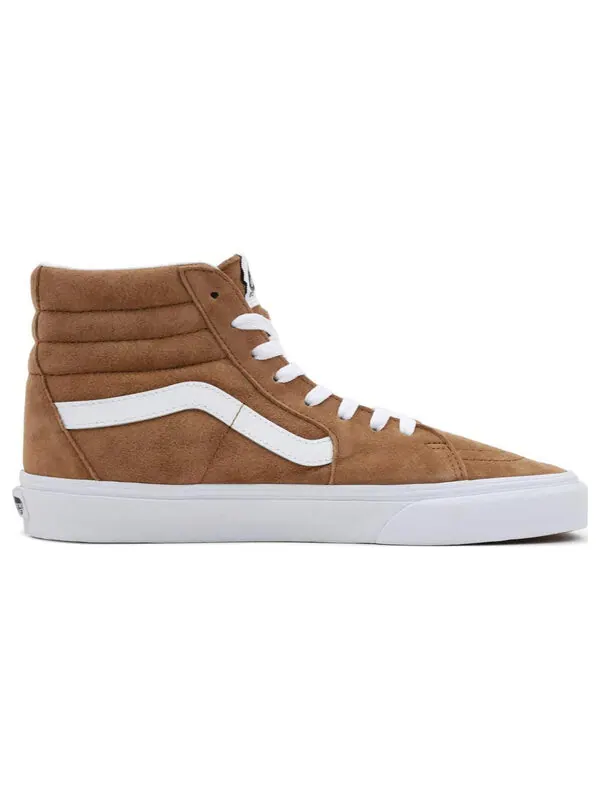 Кроссовки sk8-hi zamszowe pig suede 'brown' Vans — изображение 2 из 4, коричневый/белый