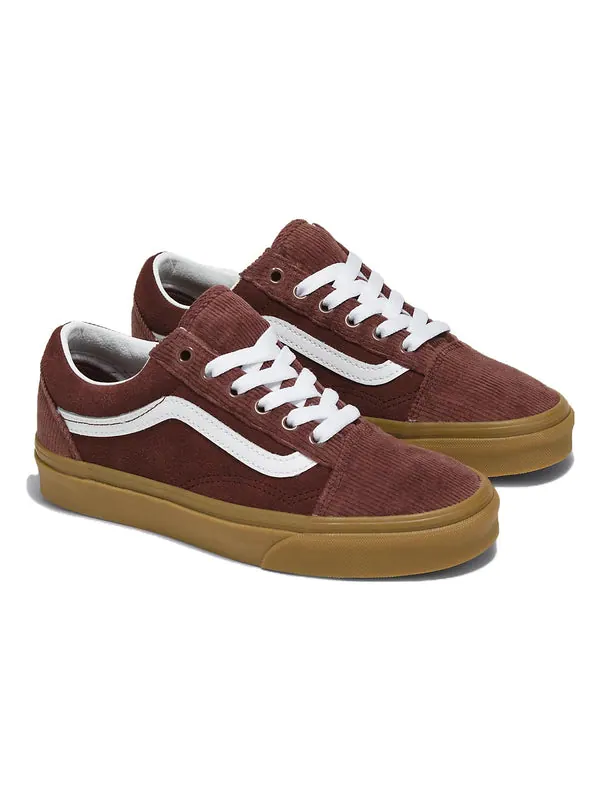 Кроссовки old skool corduroy 'redbrown' Vans — изображение 2 из 4, коричневый