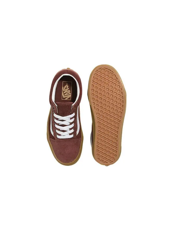 Кроссовки old skool corduroy 'redbrown' Vans — изображение 4 из 4, коричневый
