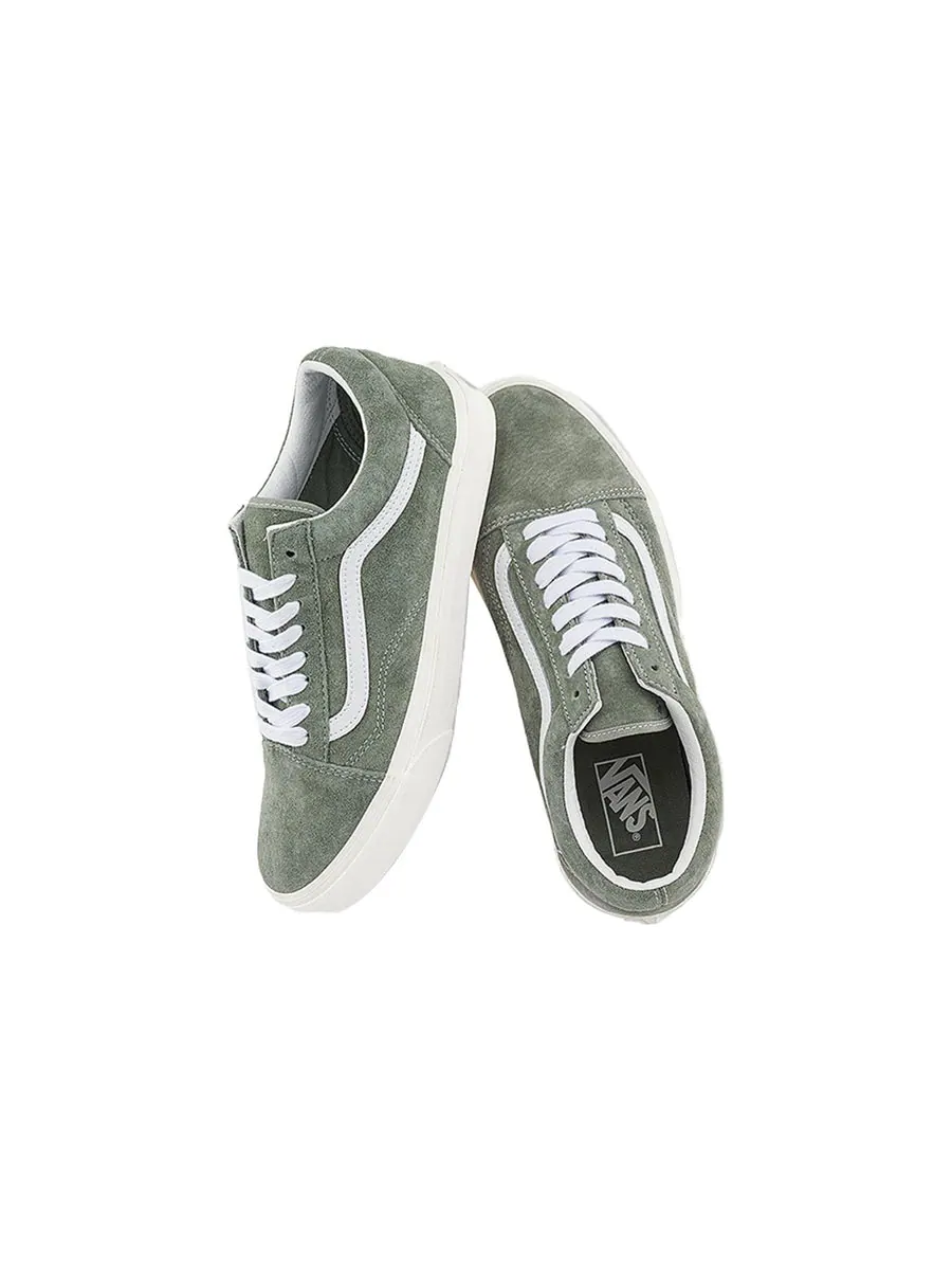 Кроссовки Vans Vault Old Skool VR3 LX 'Pig Suede Forest Night' — изображение 3 из 5, оливковый зеленый