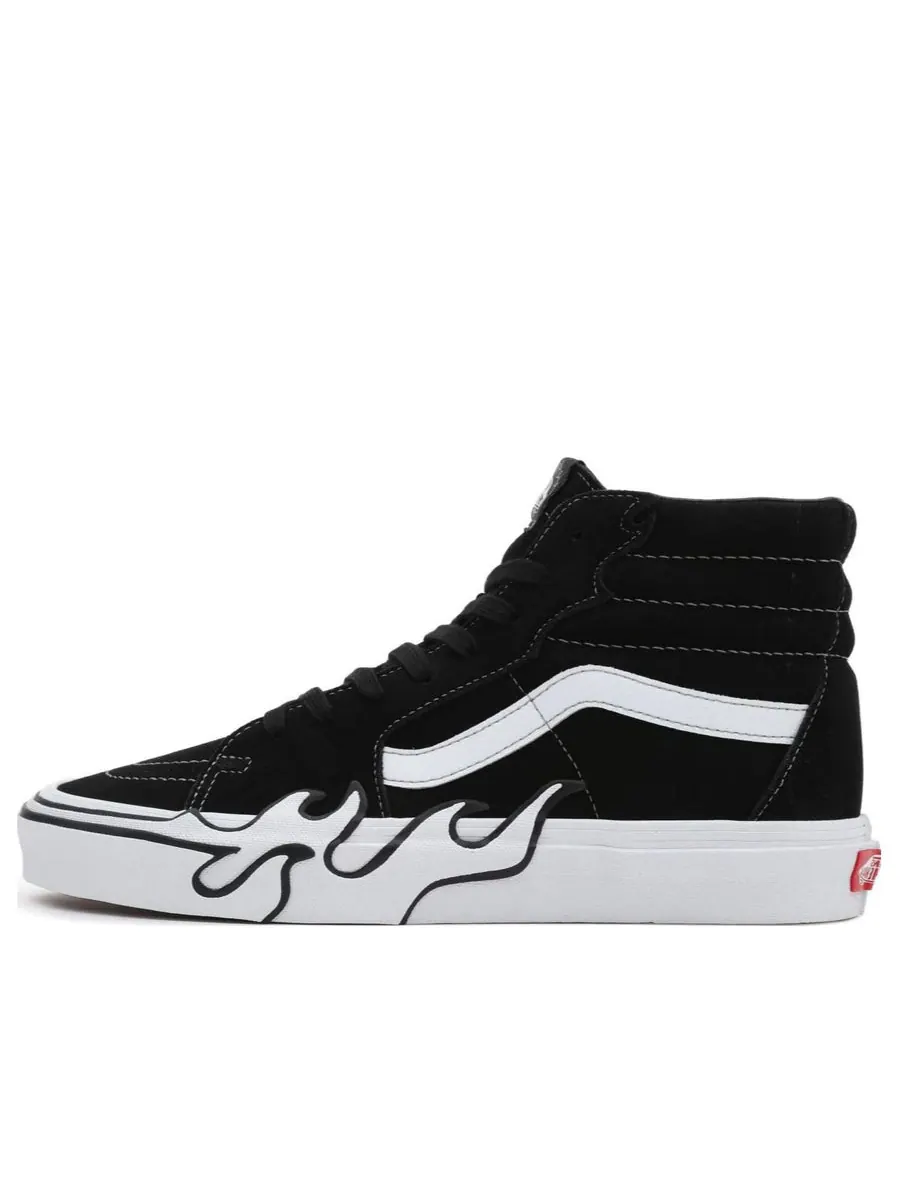 Кроссовки Vans SK8-Hi Flame 'Flame Black' — изображение 1 из 4, черный