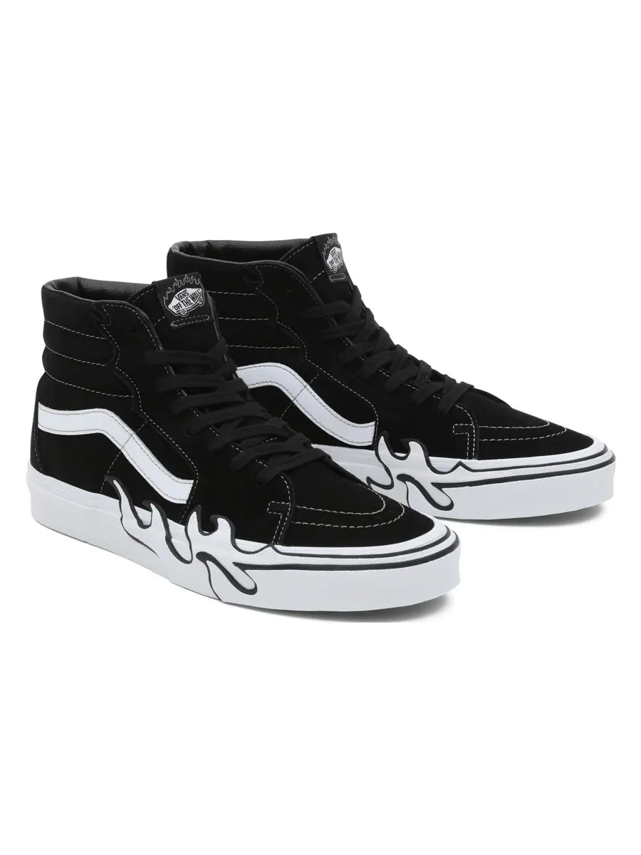 Кроссовки Vans SK8-Hi Flame 'Flame Black' — изображение 3 из 4, черный