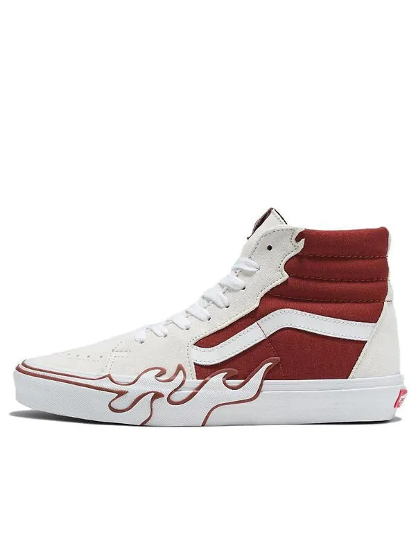 Кроссовки sk8-hi 'flame white tawny port' Vans — изображение 1 из 4, белый