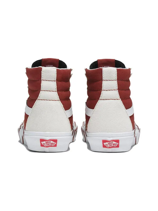Кроссовки sk8-hi 'flame white tawny port' Vans — изображение 3 из 4, белый