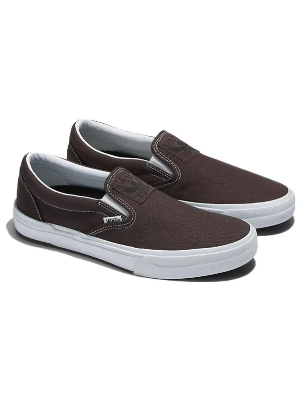 Кроссовки bmx slip-on 'dakota roche' Vans — изображение 2 из 3, темный коричневый/белый