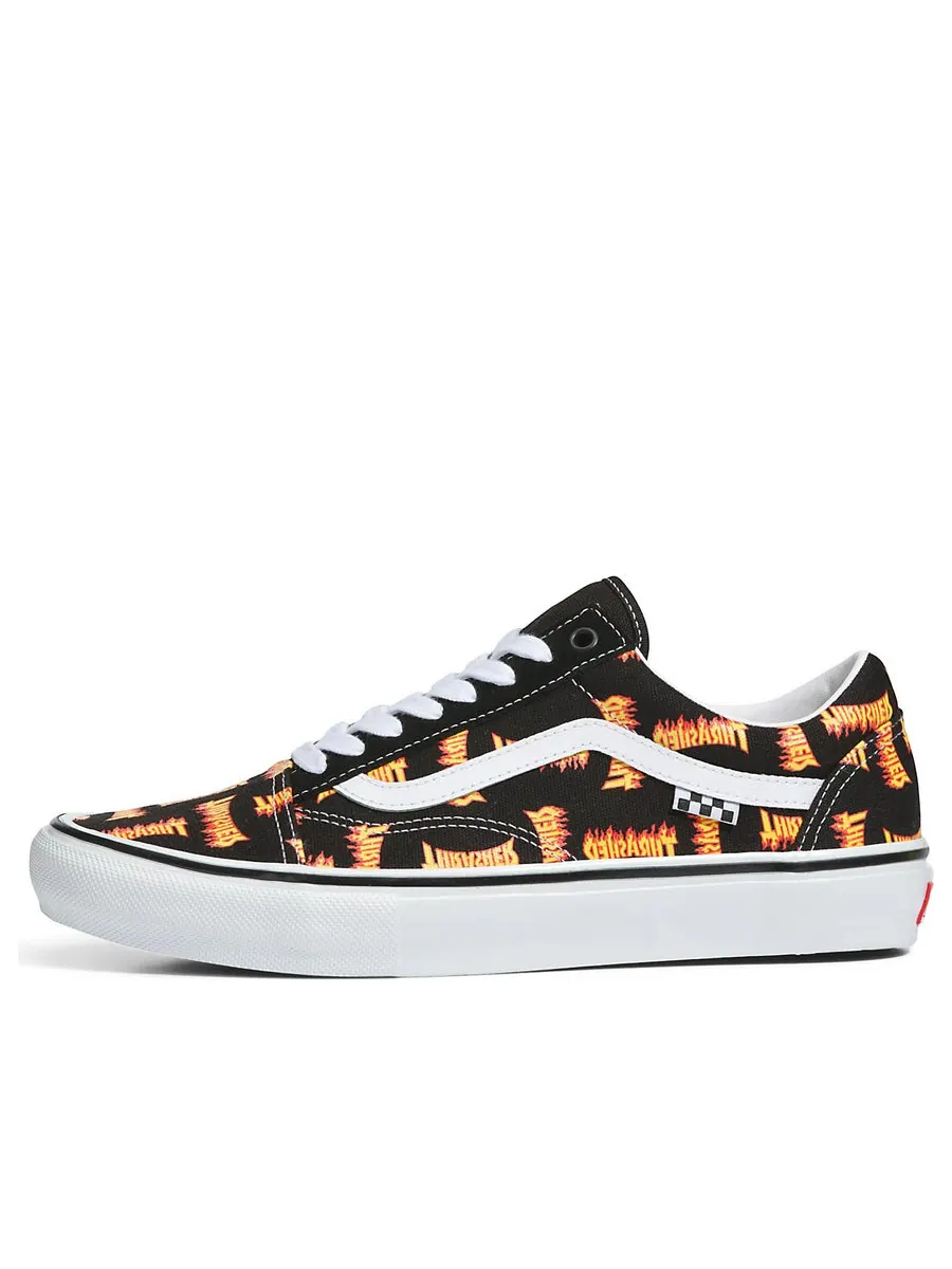 Кеды Vans Thrasher x Skate Old Skool 'Allover Thrasher Flame Logo' — изображение 1 из 5, черный