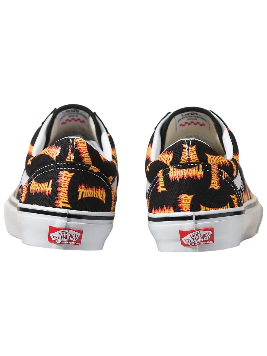 Кеды Vans Thrasher x Skate Old Skool 'Allover Thrasher Flame Logo' — изображение 5 из 5, черный