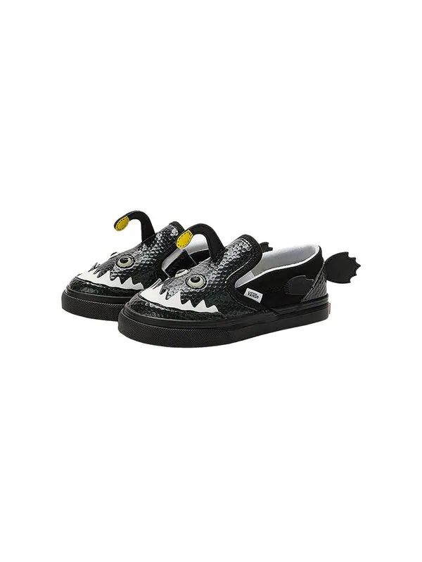 Кроссовки slip-on v 'angler fish' Vans — изображение 2 из 4, черный/белый/желтый