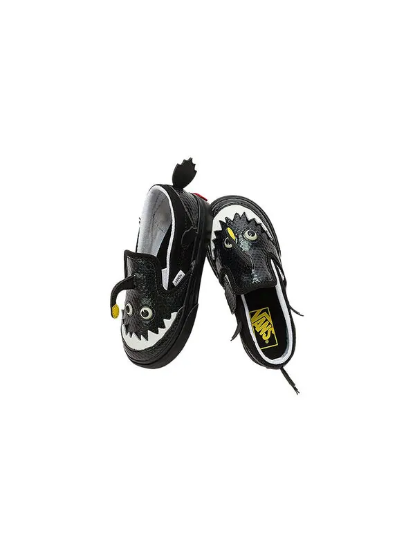 Кроссовки slip-on v 'angler fish' Vans — изображение 4 из 4, черный/белый/желтый